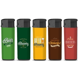 High Fire Refillable Piezo Lighters (1 display 50 lighters) Beer Graphics